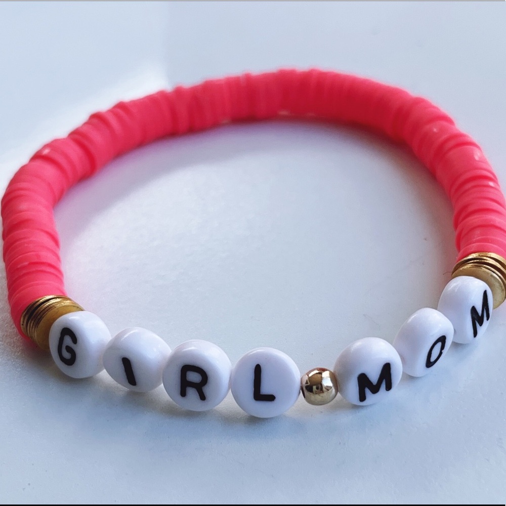 Girl Mom Beaded Bracelet